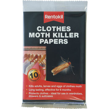 Rentokil Clothes Moth Killer Papers - 10 Pack