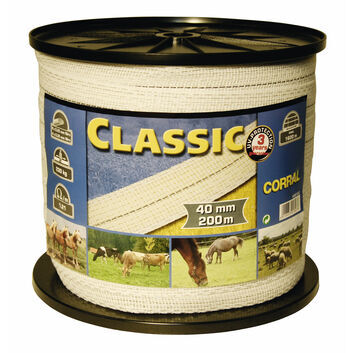 Corral Classic Fencing Tape 200m x 40mm