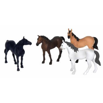 Kidsglobe Toy Horses (Set of 4) 1:32