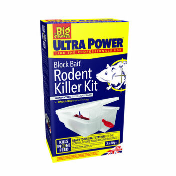 The Big Cheese Ultra Power Block Bait Ii Rodent Killer Kit