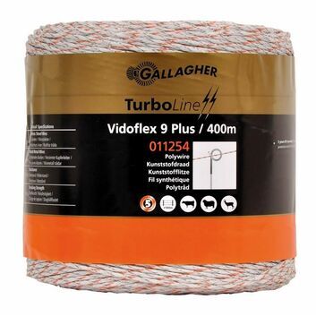 Gallagher Vidoflex 9 TurboLine Plus Polywire White