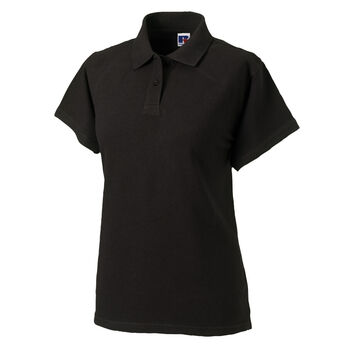 Russell Ladies' Classic Cotton Polo Black