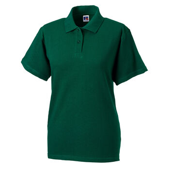 Russell Ladies' Classic Cotton Polo Bottle Green