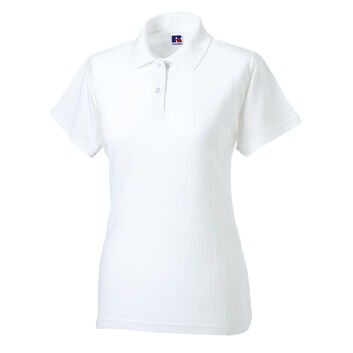 Russell Ladies' Classic Cotton Polo White