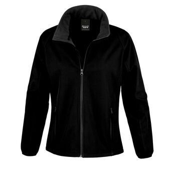 Result Core Ladies' Printable Softshell Jacket Black/Black