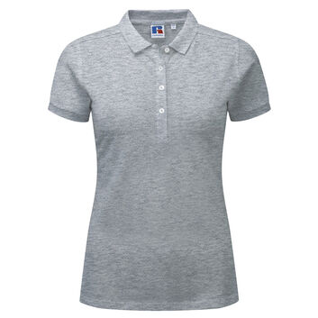 Russell Ladies' Stretch Polo Light Oxford