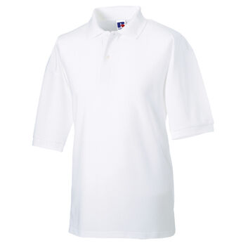 Russell Men's Classic Polycotton Polo White
