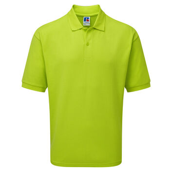 Russell Men's Classic Polycotton Polo Lime