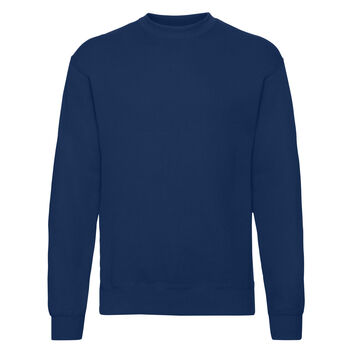 Fruit Of The Loom Men's Classic Set-In Sweatshirt Navy Blue