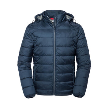 Russell Men's Hooded Nano Jacket French Navy