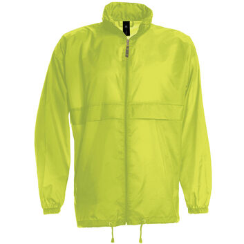 B&C Men's Sirocco Windbreaker Jacket Ultra Yellow