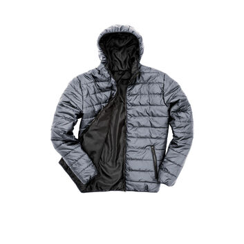 Result Core Men's Soft Padded Jacket Frost Grey/ Black