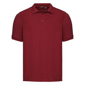 Russell Men's Tailored Stretch Polo Classic Red
