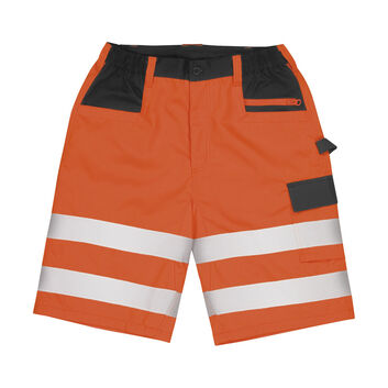 Result Safeguard Safety Cargo Shorts Fluorescent Orange