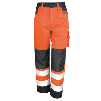Result Safeguard Safety Cargo Trousers Hi Vis Orange