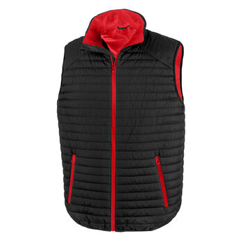 Result Genuine Recycled Thermoquilt Gilet Black/Red