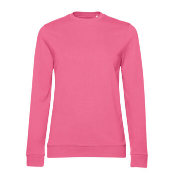 B&C Women's #Set In Sweatshirt Pink Fizz