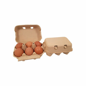 ETON Egg Box Flat Top Brown - 280 Pack - DAMAGED PACKAGING SPECIAL!