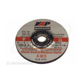 10 x 100mm Metal Grinding Disc