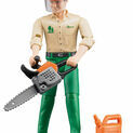 Bruder BWorld Forestry Worker with Accessories 1:16 additional 1