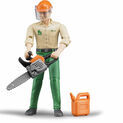 Bruder BWorld Forestry Worker with Accessories 1:16 additional 2