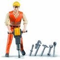 Bruder Construction Worker with Tool Accessories 1:16 additional 1