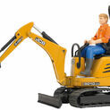 Bruder JCB Micro Excavator 8010 CTS & Construction Worker Toy 1:16 additional 1