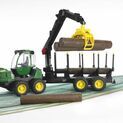 Bruder John Deere 1210E Forwarder with 4 Trunks and Grab 1:16 additional 4