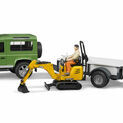 Bruder Land Rover Defender with Trailer, JCB and Construction Worker 1:16 additional 3