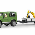 Bruder Land Rover Defender with Trailer, JCB and Construction Worker 1:16 additional 4