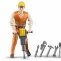 Bruder Construction Worker with Tool Accessories 1:16 additional 3