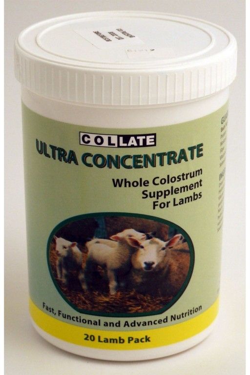 NETTEX Collate Ultra Concentrate Premium Lamb Colostrum - 500g Tub (20 Lamb Pack)