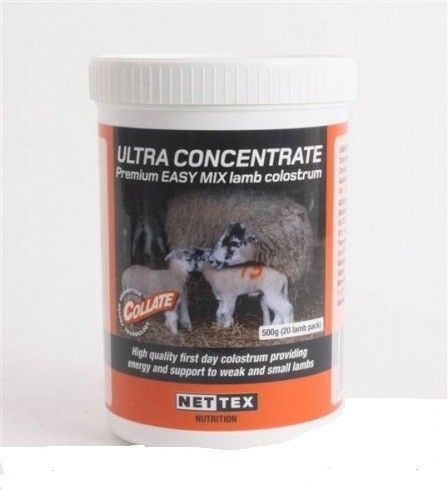 NETTEX Collate Ultra Concentrate Premium Lamb Colostrum - 1Kg Tub (40 Lamb Pack)