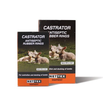 NETTEX Livestock Castration Rings - 100 Pack