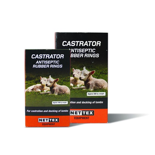 NETTEX Livestock Castration Rings - 500 Pack
