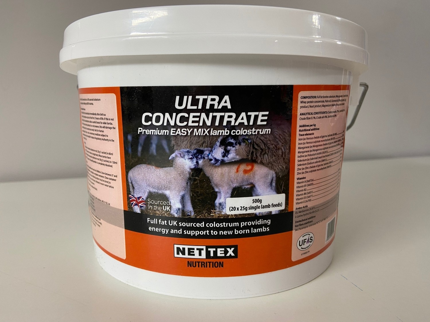 Net-Tex Lamb Colostrum First Life 500g 20 Feeds Nutritional Energy and Health 