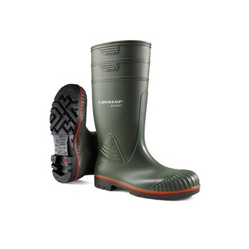 Dunlop Acifort Heavy Duty Full Safety S5 Wellington Boots Green