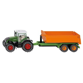 Siku Fendt Tractor with Joskin hooklift trailer and carriage 1:50