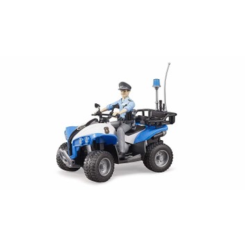 Bruder Police Quad with Policeman and Accessories 1:16