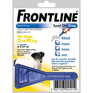 Frontline Spot On for Small Dogs 2-10kg