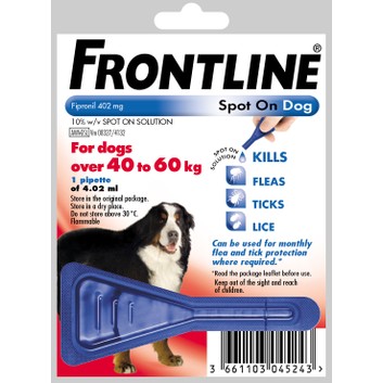 Frontline Spot On for Extra Large Dogs 40-60kg