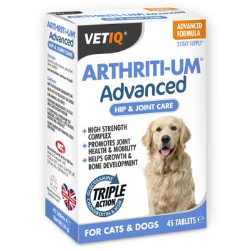 VetIQ Arthriti-UM Advanced Tablets for Cats & Dogs - 45 PACK