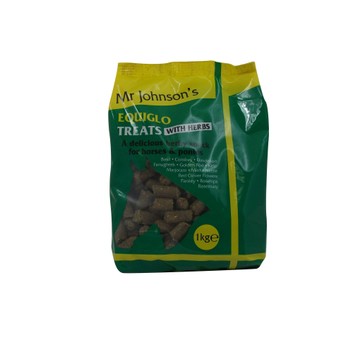 Mr Johnson's Equiglo Treats with Herbs - 16 X 1 KG