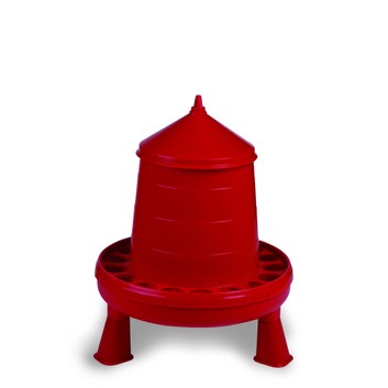 Gaun Poultry Feeder Plastic with Legs Red 4kg