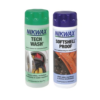 Nikwax Tech Wash/SoftShell Proof Twin Pack