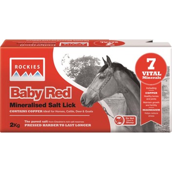 Rockies Baby Red Salt Lick - 10 X 2 KG