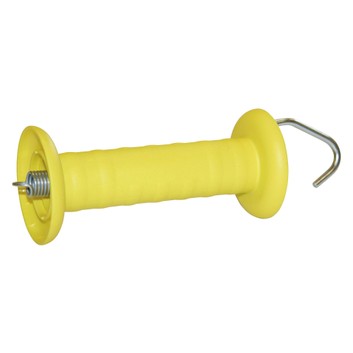 Corral Gate Handle with Hook & Tension Spring Yellow