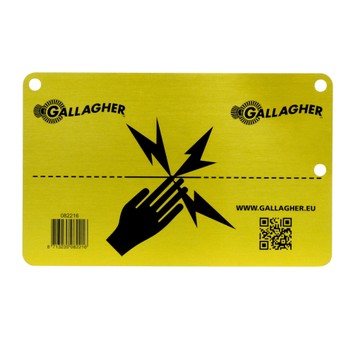Gallagher Aluminium Electric Fence Warning Sign