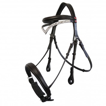 Whitaker Lynton Snaffle Bridle with Spare Browband Black