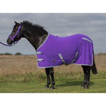 Mark Todd Pony Fleece Rug Purple/Grey